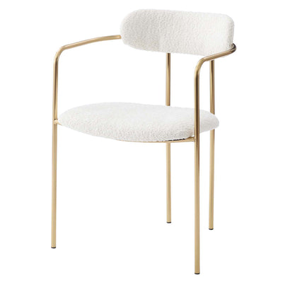 ダイニングチェア 座面高46cm アームチェア アンティークゴールド