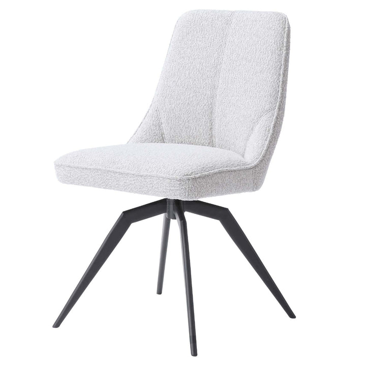 ダイニングチェア座面高49cm回転ファブリック