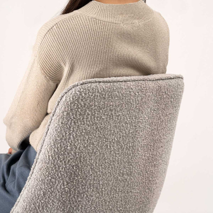 ダイニングチェア座面高49cm回転ファブリック