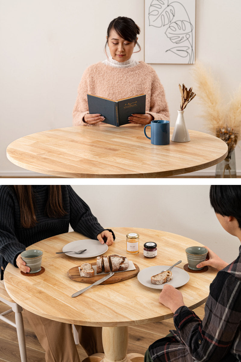 ダイニングテーブル 円型 直径90cm フレンチカントリー風 – ハウジー