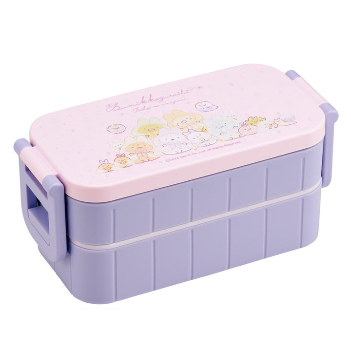 弁当箱2段600ml抗菌タイトランチボックスすみっコぐらしおまじない