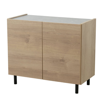 脚付きキャビネット 幅80cm 可動棚 日本製 完成品