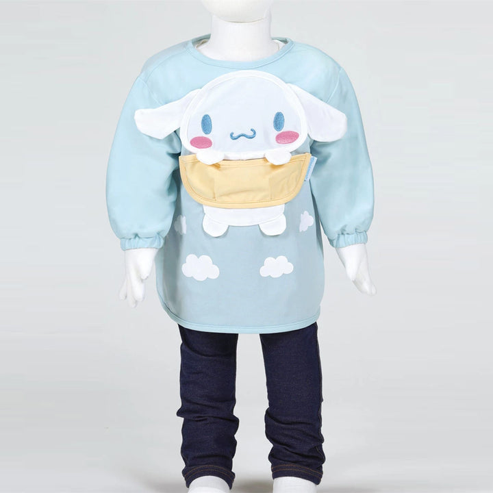 お食事エプロンシナモロールベビーエプロンキャラクターよだれかけ長袖エプロン