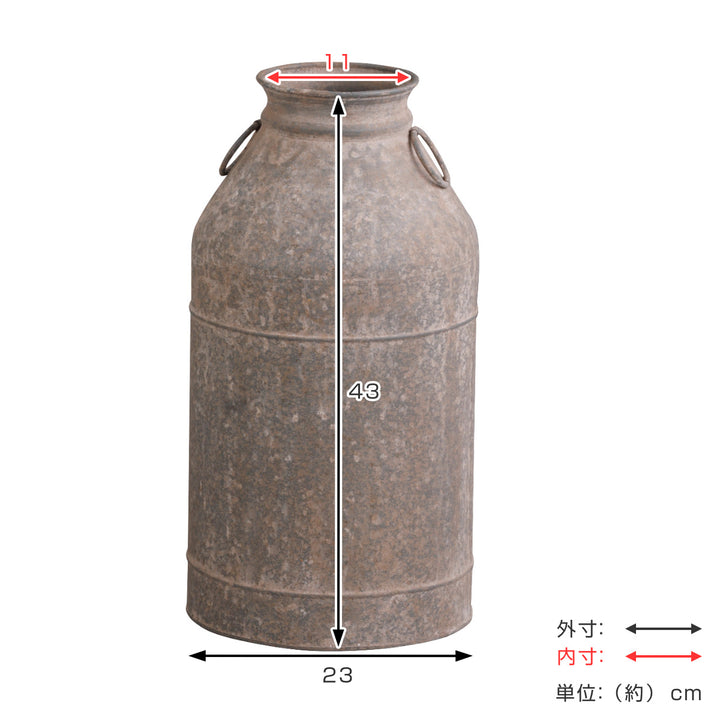 ガーデンオーナメントファーマーミルクカンL