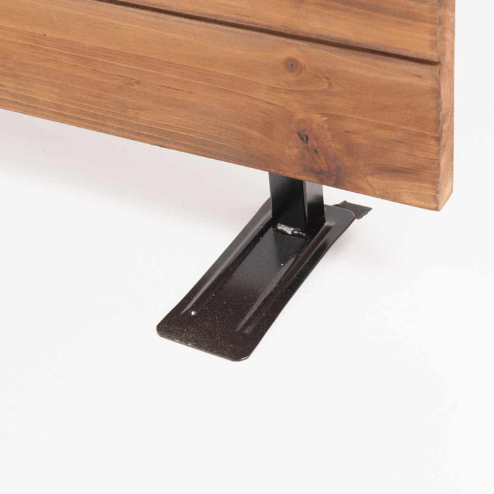 突っ張りウォールパーテーション幅56cmフック6個付天然木日本製