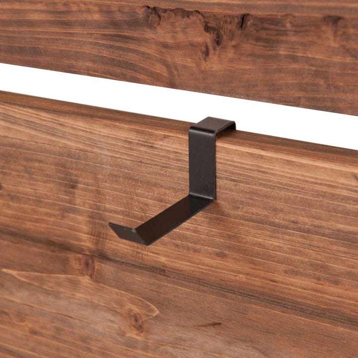 突っ張りウォールパーテーション幅56cmフック6個付天然木日本製