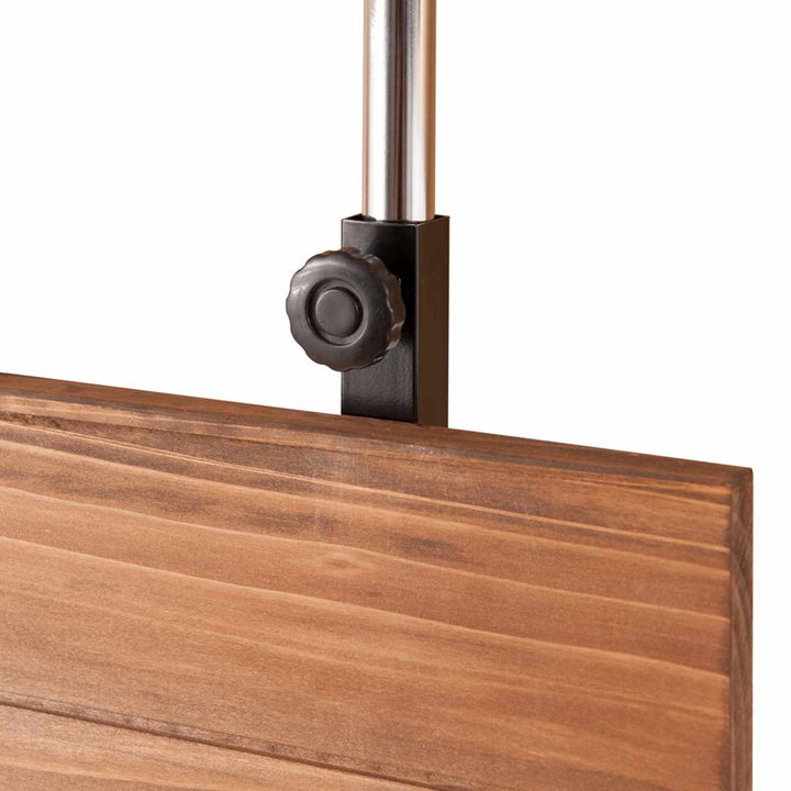 突っ張りウォールパーテーション幅86cmフック6個付天然木日本製