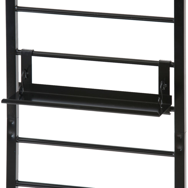 突っ張りラダーラック幅40cmフック3個棚板1枚付きカールデザイン