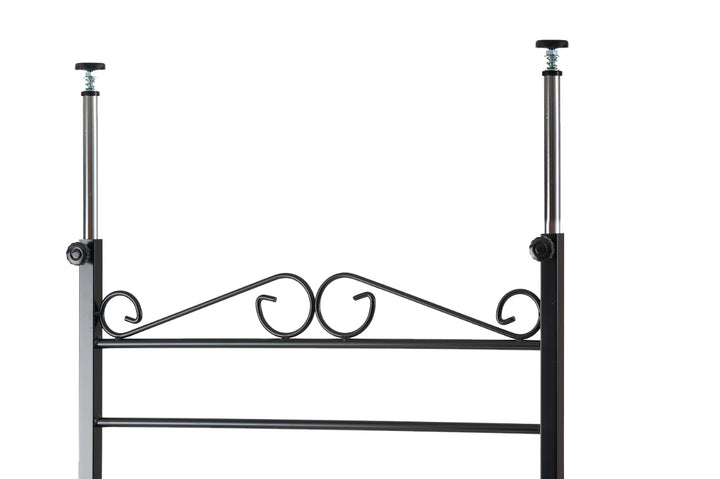 突っ張りラダーラック幅65cmフック4個棚板1枚付きカールデザイン