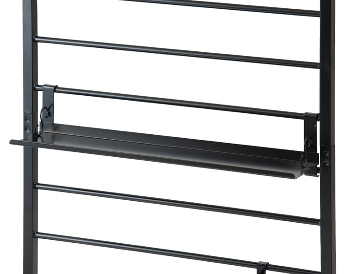 突っ張りラダーラック幅65cmフック4個棚板1枚付きカールデザイン