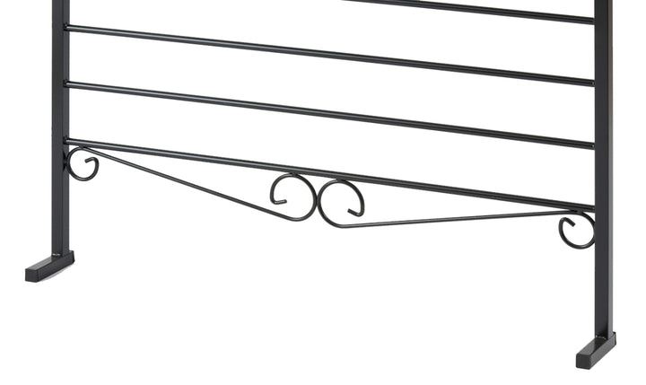 突っ張りラダーラック幅95cmフック5個棚板1枚付きカールデザイン