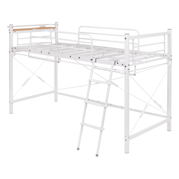 ロフトベッドシングルロータイプカーテン取付可能2口コンセント付2WAY