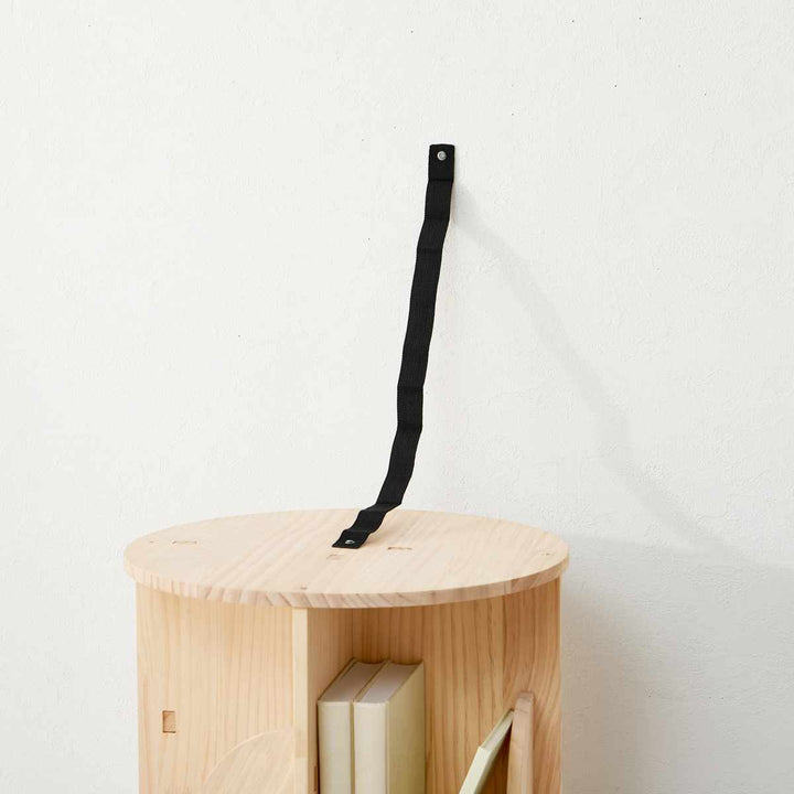 回転式コミックラック3段幅39cm108冊収納天然木簡単組立