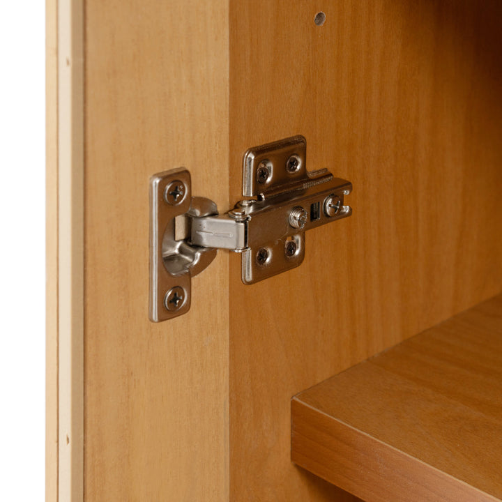 本棚ガラス扉幅80cm桐材完成品日本製