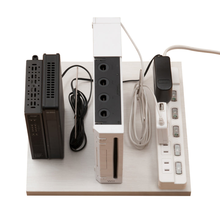 FAX台幅60cm幅木よけホワイト木目