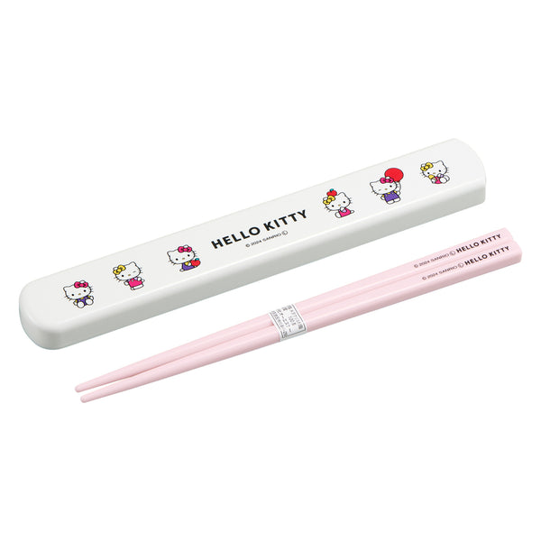 箸箱セットハローキティ引フタ箸箱セット19.5cm