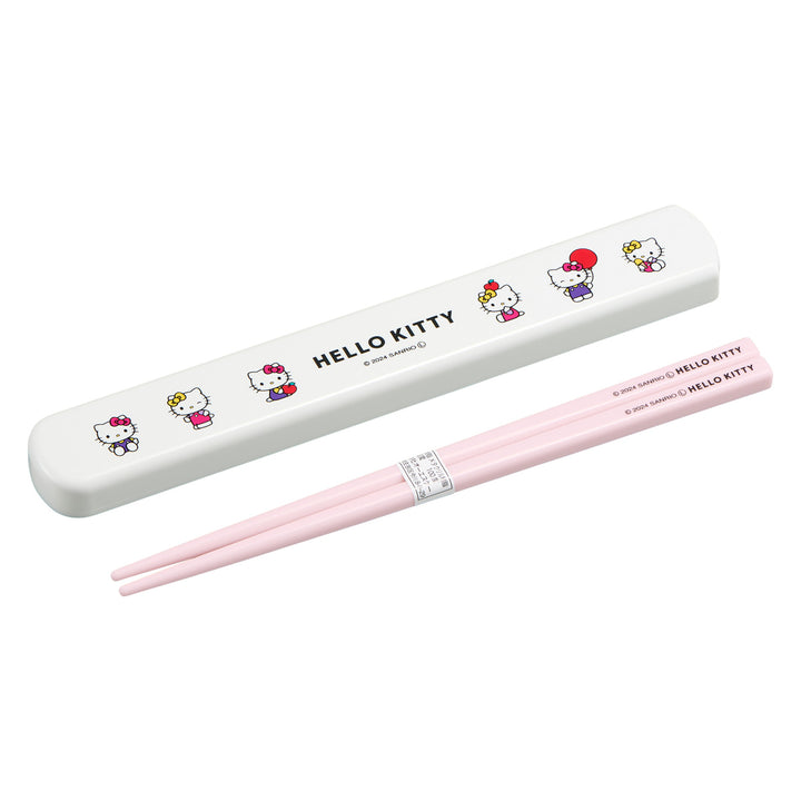 箸箱セットハローキティ引フタ箸箱セット19.5cm