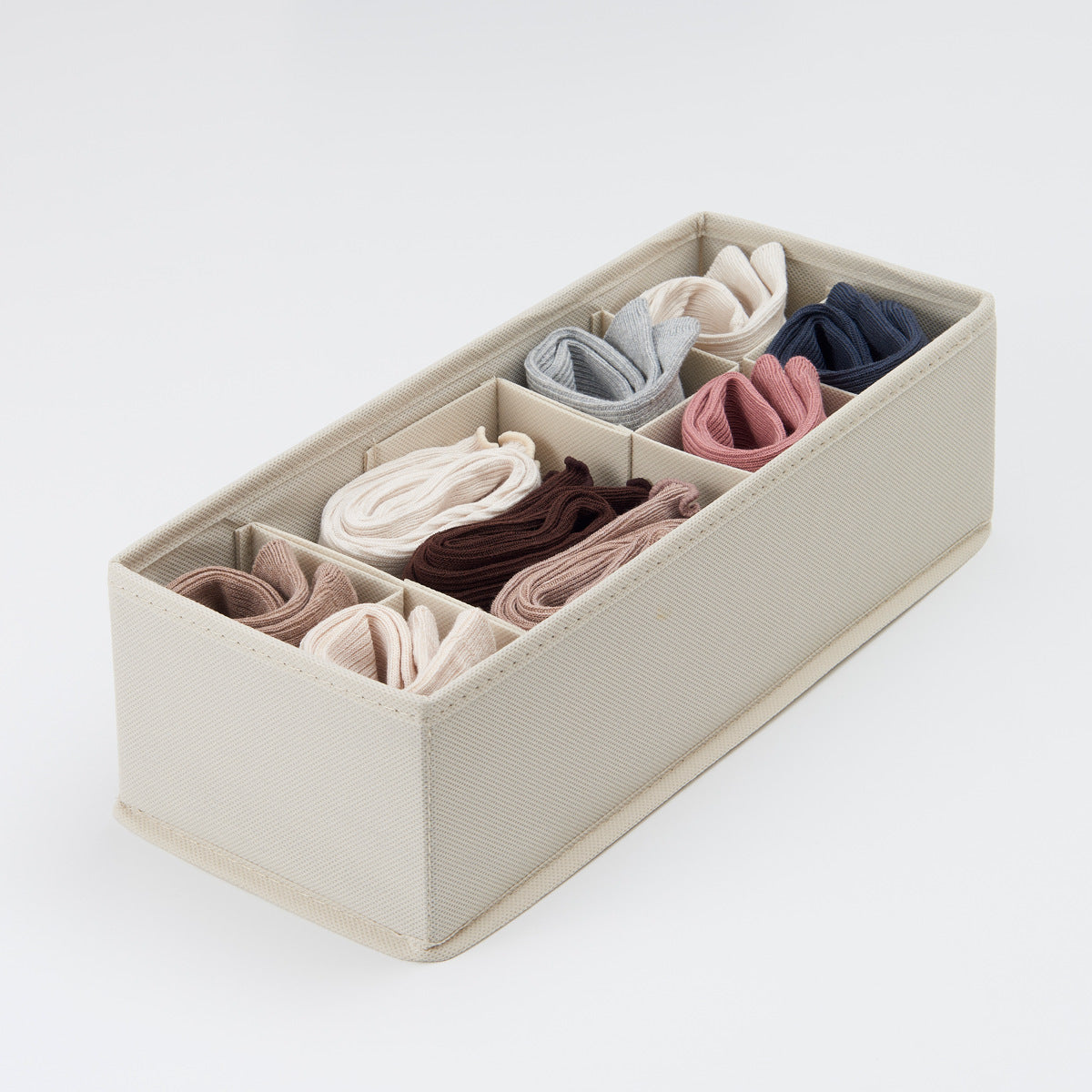 収納ボックス 仕切りが動く収納ボックス M 幅13×奥行33×高さ10cm