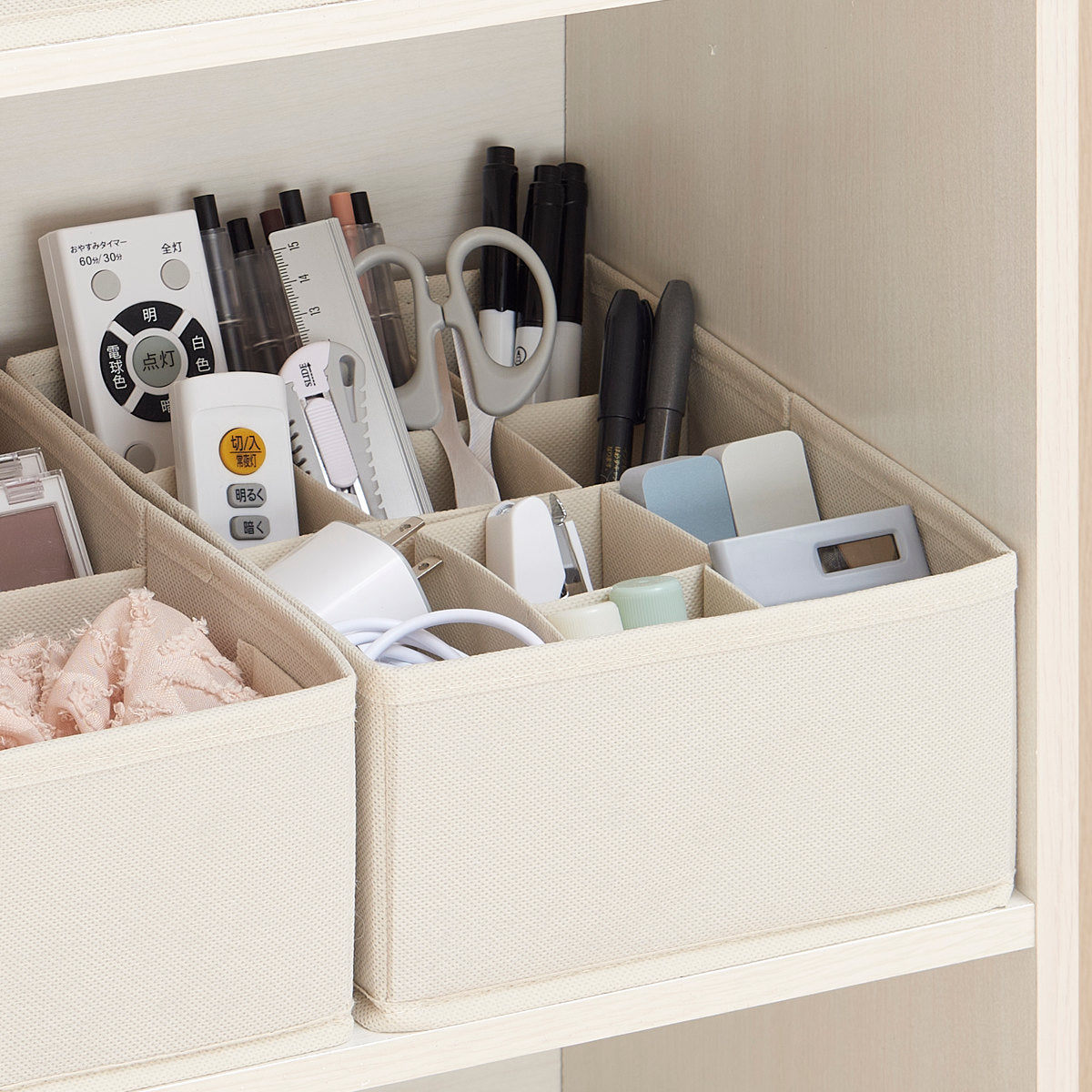 収納ボックス 仕切りが動く収納ボックス カラーボックス用 M 幅