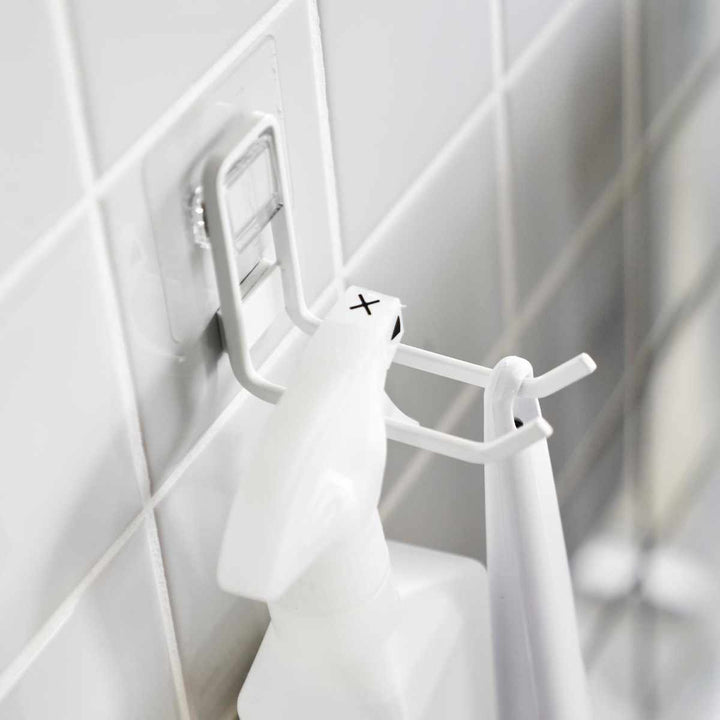 山崎実業Plateフィルムフックトイレ用品収納フックプレートホワイト