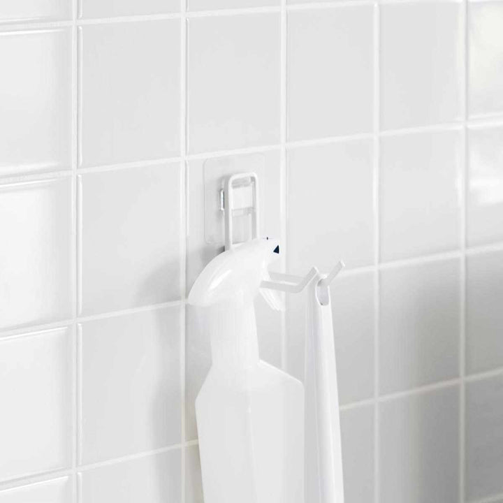 山崎実業Plateフィルムフックトイレ用品収納フックプレートホワイト