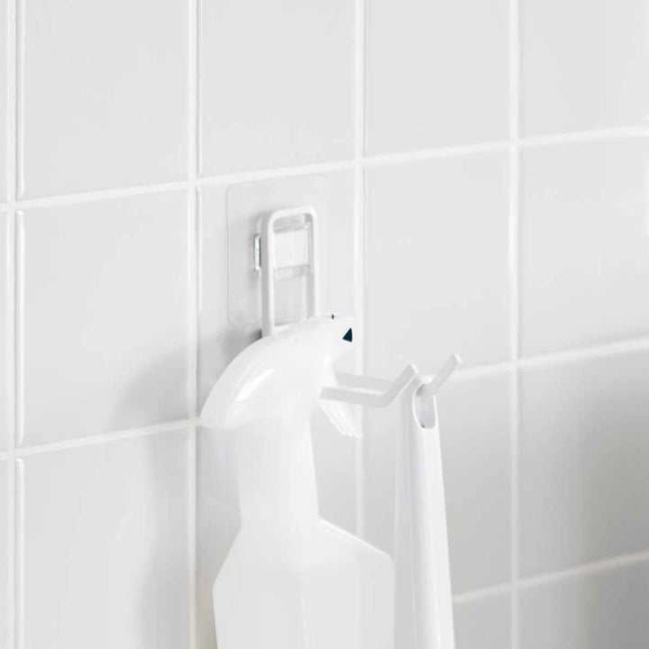 山崎実業Plateフィルムフックトイレ用品収納フックプレートホワイト