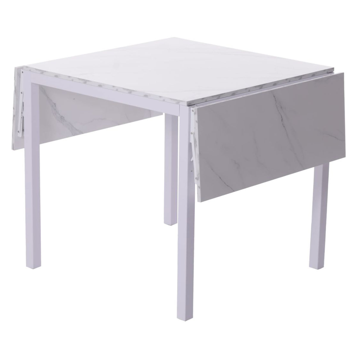 ダイニングテーブル 伸長式 幅87cm 幅140cm 大理石調 木目調 ストーン