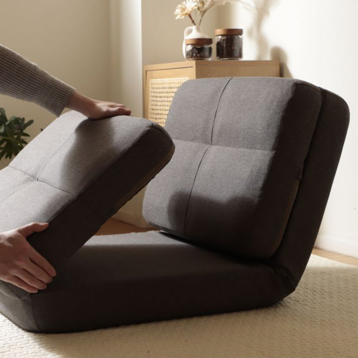 ローソファ1人掛け幅60cmソファベッド4wayダリアン生地