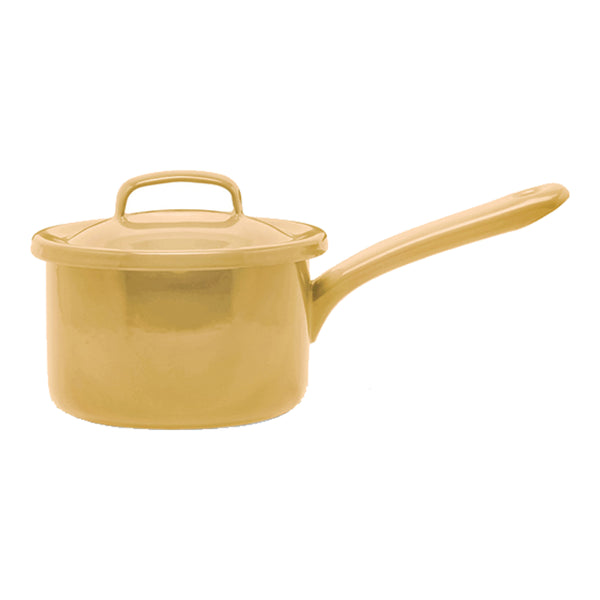 ソースパン12cmガス火専用蓋付きオーブン対応月兎印ホーロー製日本製片手鍋