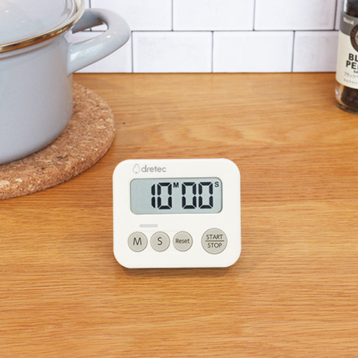 キッチンタイマー3ランプタイマー置き型マグネット付きドリテック