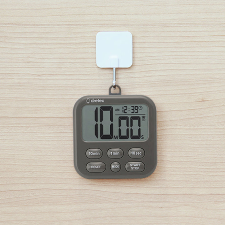 キッチンタイマーシャボン6デュオ置き型壁掛けマグネット付きドリテック