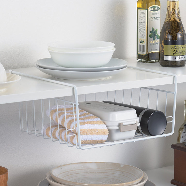 キッチンバスケット吊戸棚用スキットハンガーバスケットワイド深型