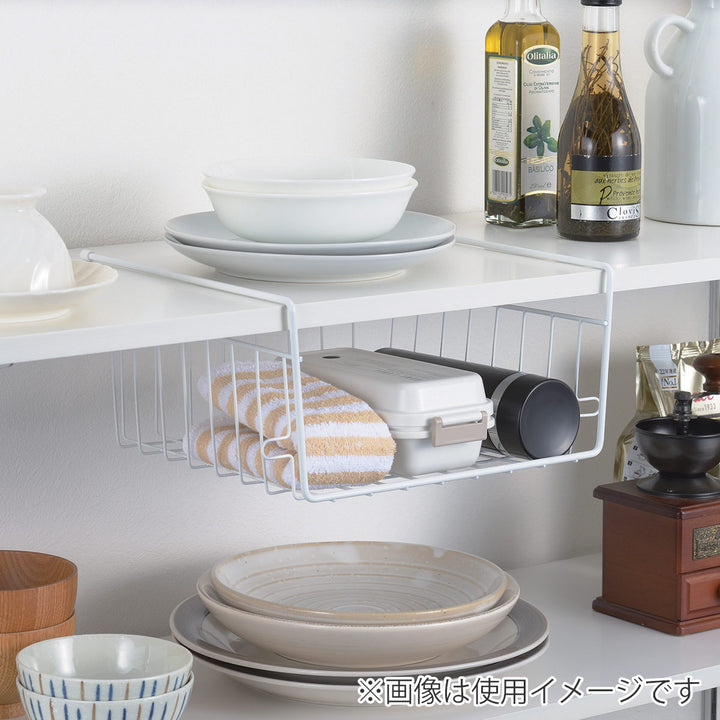 キッチンバスケット吊戸棚用スキットハンガーバスケットワイド深型