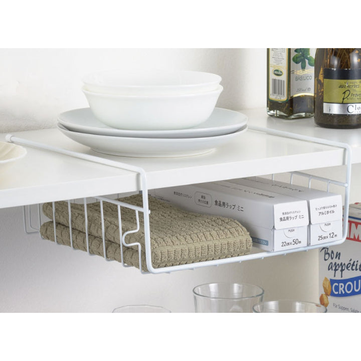 キッチンバスケット吊戸棚用スキットハンガーバスケットワイド浅型