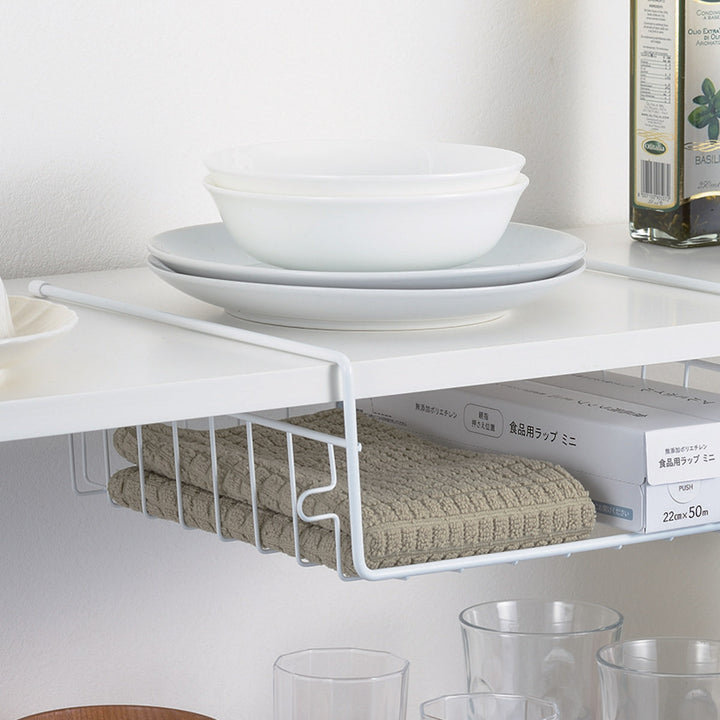 キッチンバスケット吊戸棚用スキットハンガーバスケットワイド浅型