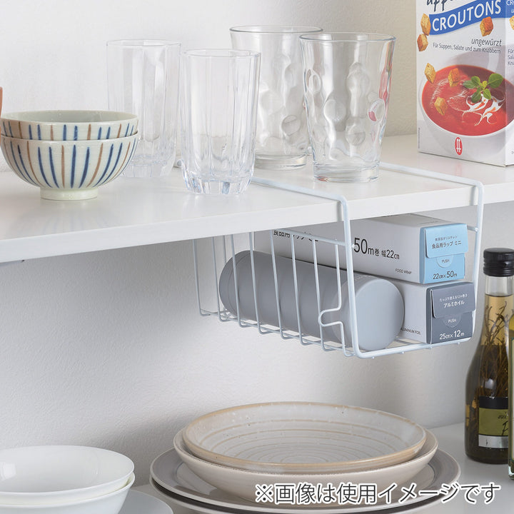 キッチンバスケット吊戸棚用スキットハンガーバスケットスリム深型