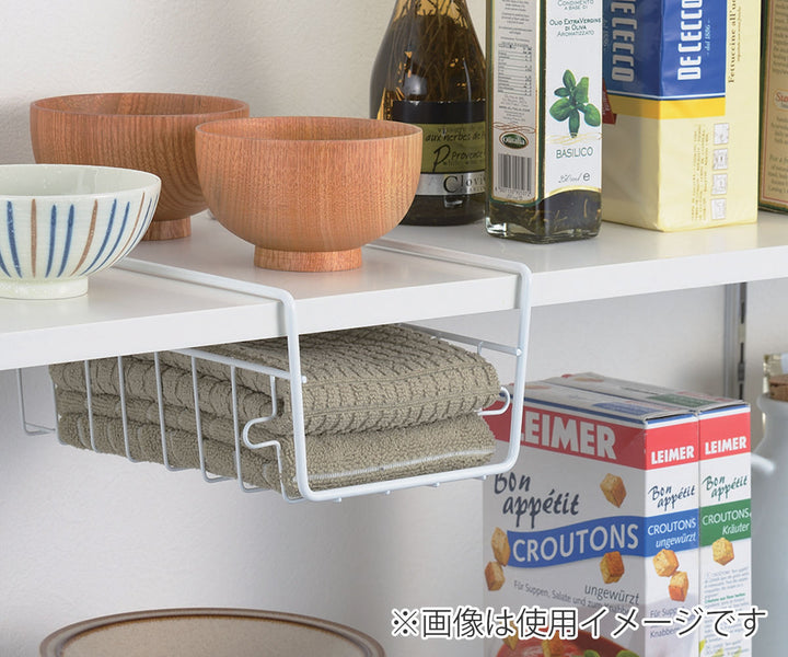 キッチンバスケット吊戸棚用スキットハンガーバスケットスリム浅型