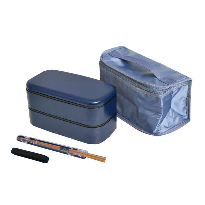 弁当箱1000ml2段メンズデイリープラスランチ4Pセット