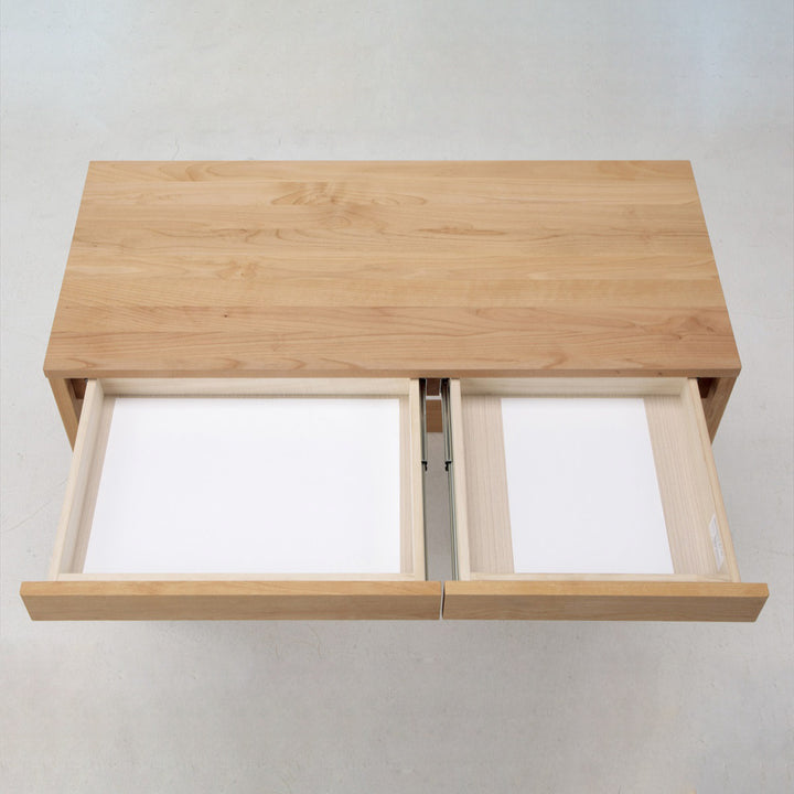 学習机シンプル幅100cm奥行45cm引出し付カルロ