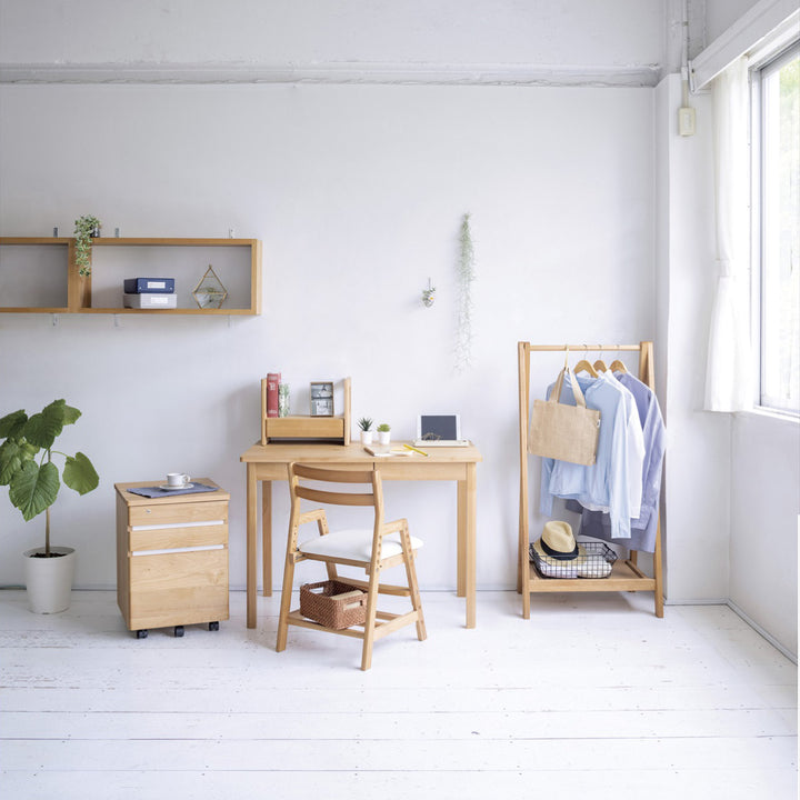 学習机シンプル幅100cm引出し付ネージュ2