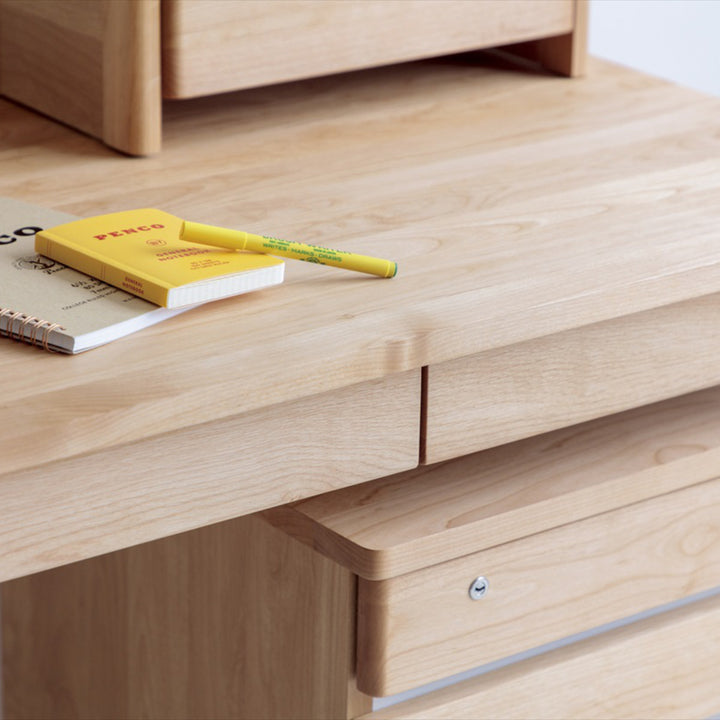 学習机シンプル幅100cm引出し付ネージュ2