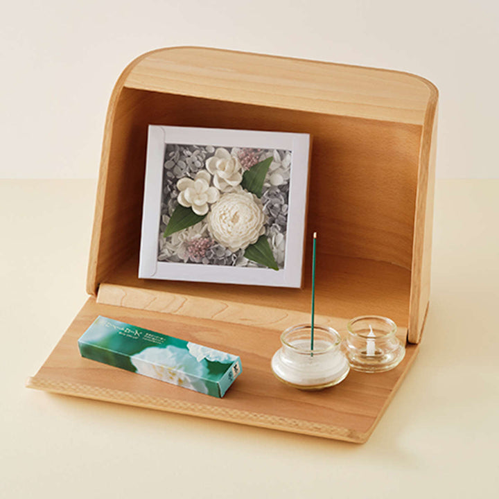 線香セットかたりべ飾れるフラワーボックスギフトアレンジメントフラワー