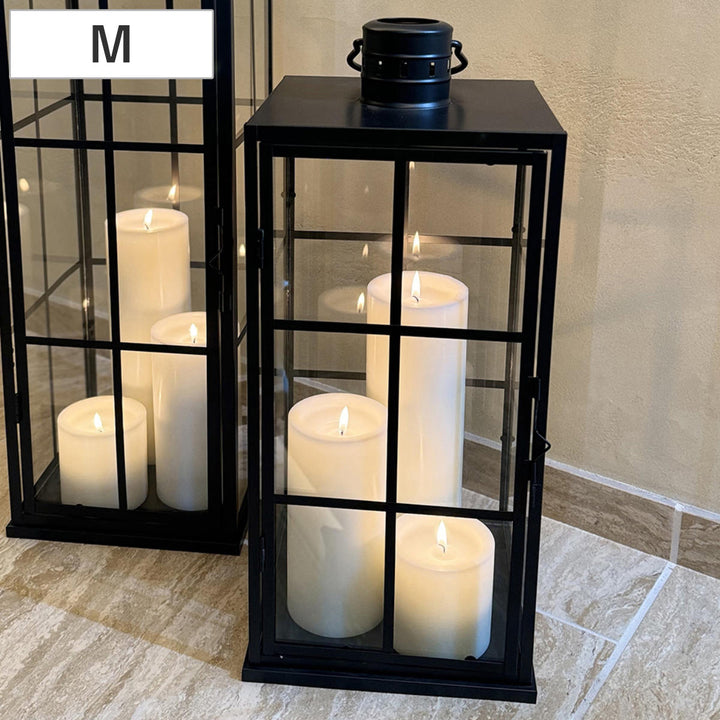 ディスプレイケースグリッドランタンMガラスキャンドル