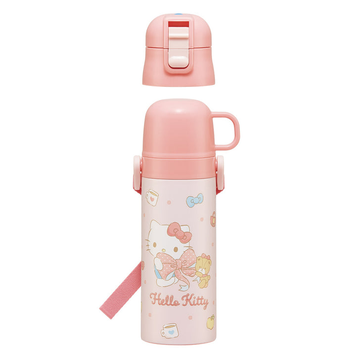 水筒470ml430ml超軽量2WAYステンレスボトルキティビックリボン