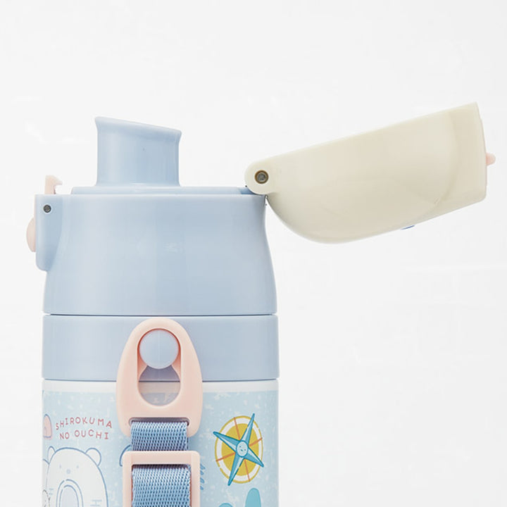 水筒470ml430ml超軽量2WAYステンレスボトルすみっコぐらししろくまふるさと