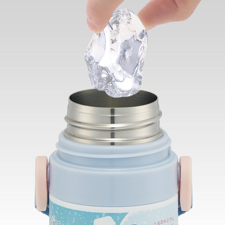 水筒470ml430ml超軽量2WAYステンレスボトルすみっコぐらししろくまふるさと