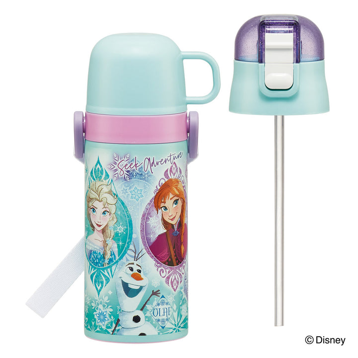 水筒400ml350ml子供用2WAYボトルアナと雪の女王25
