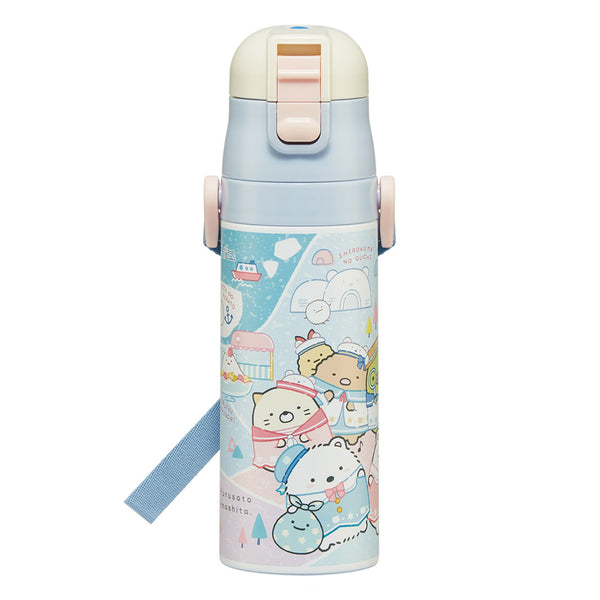 水筒470ml超軽量ダイレクトボトルすみっコぐらししろくまふるさと