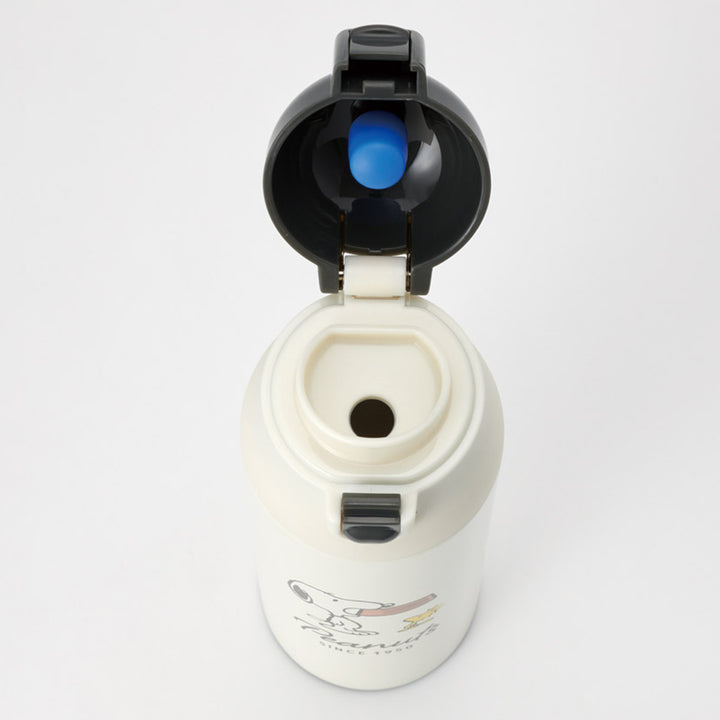 水筒500mlワンプッシュステンレスマグボトルSNスヌーピーバッジ