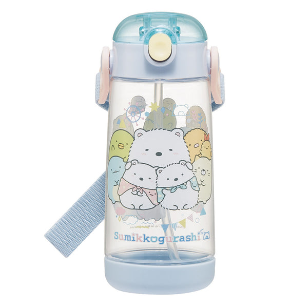 水筒480mlワンプッシュストローボトルすみっコぐらししろくまふるさと